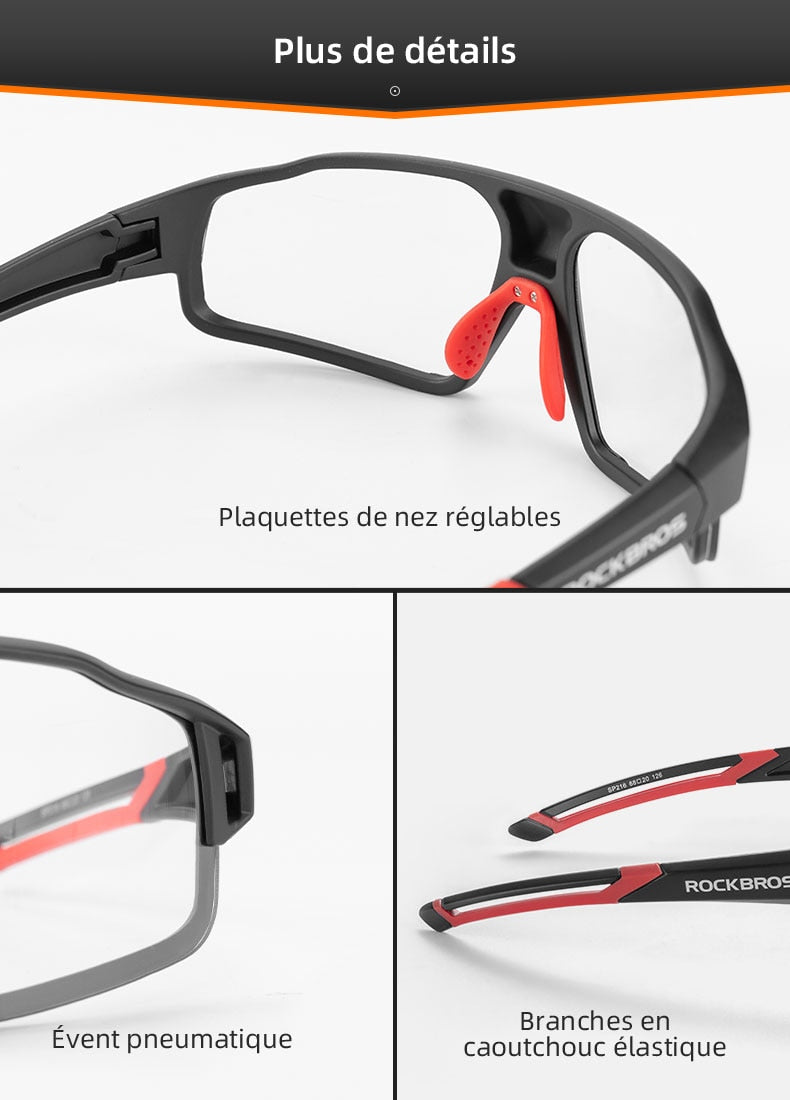 Lunettes de vélo photochromiques